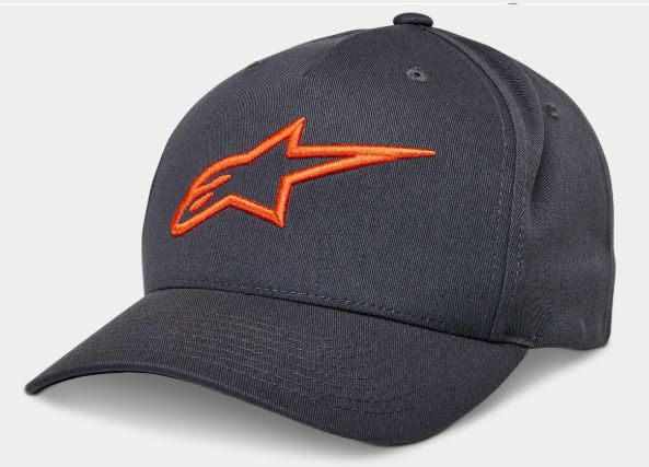 Alpinestars Ageless Snapback kšiltovka Charcoal / Orange
