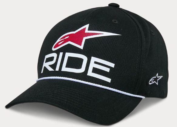 Alpinestars Ride Comp Snapback kšiltovka - černá/bílá/červená