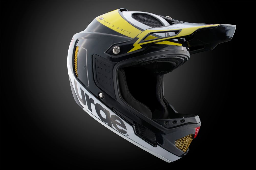 URGE Down-O-Matic RR - Black Yellow White helmet