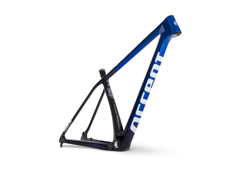 Accent Peak Carbon Boost frame - Size S Pacific Blue