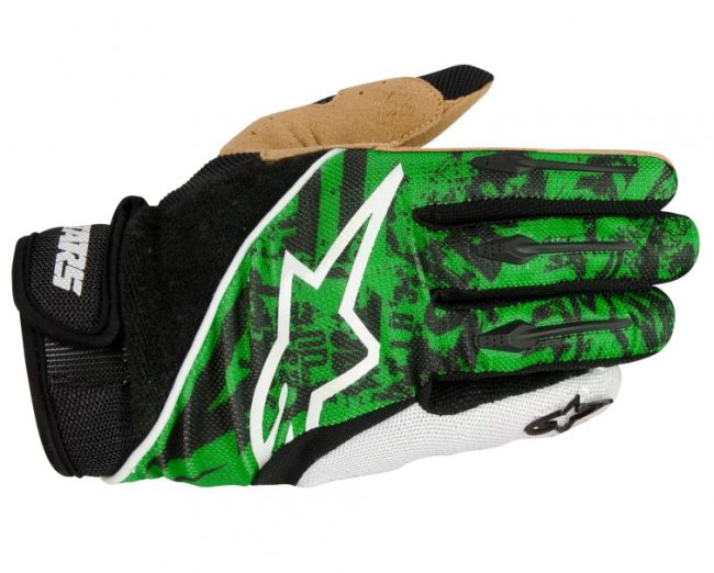 Alpinestars Gravity Green rukavice zelené - velikost M