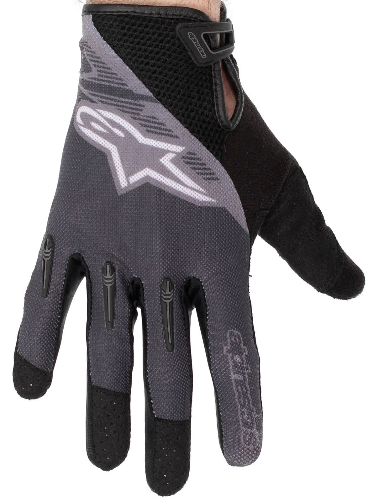 Alpinestars Flow Black Steel Grey rukavice černé