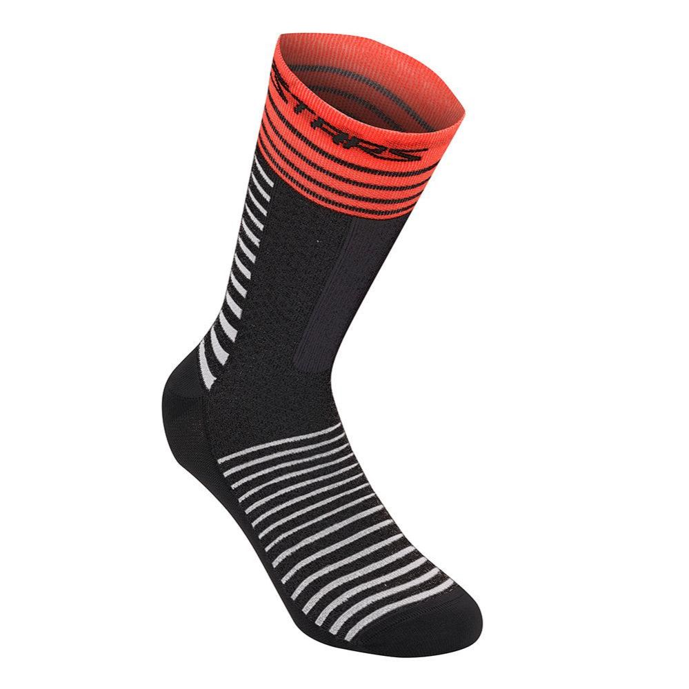 Alpinestars Drop 19 Socks - Black/Bright Red