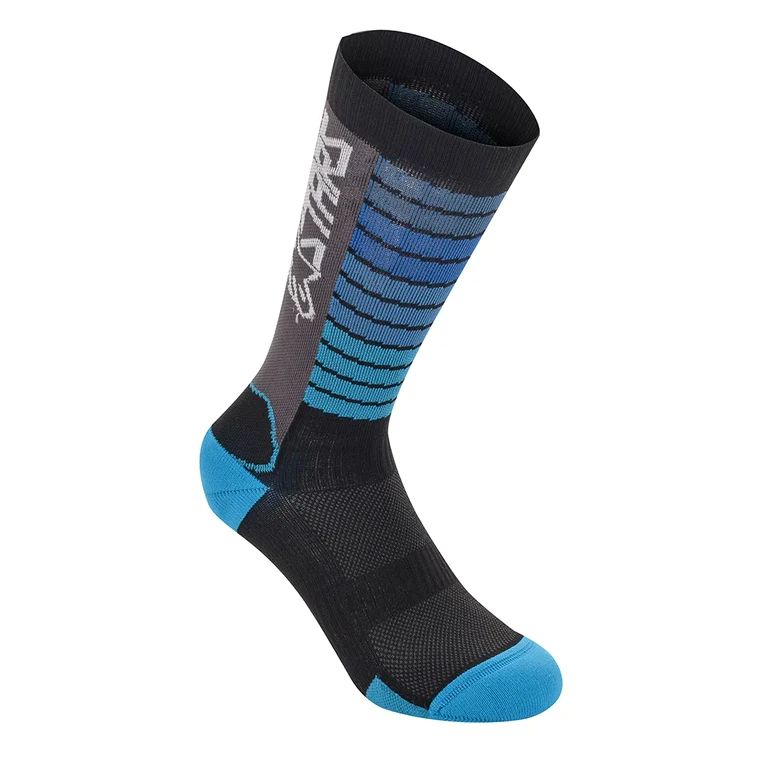 Alpinestars Drop 22 Socks - Black/Aqua