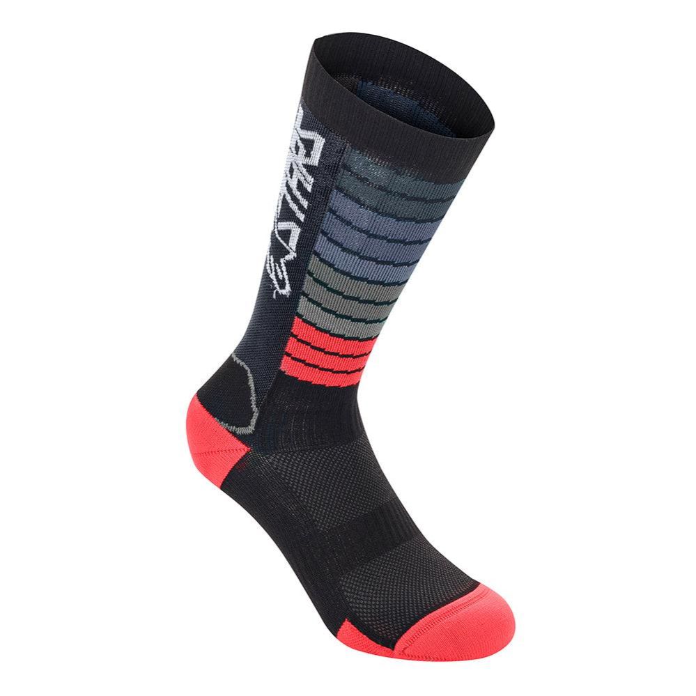 Alpinestars Drop 22 Socks - Black/Bright Red