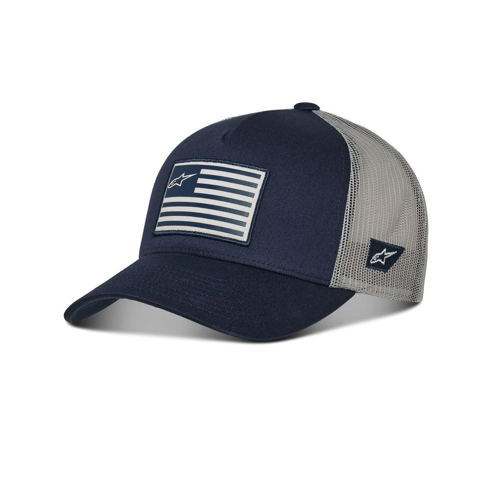 Alpinestars FLAG Snapback hat kšiltovka Navy/grey
