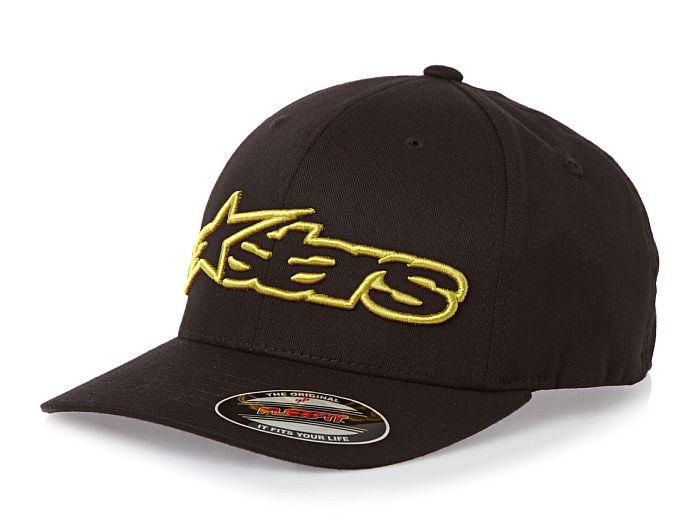 Alpinestars Blaze Flexfit hat Black / Gold - size S/M