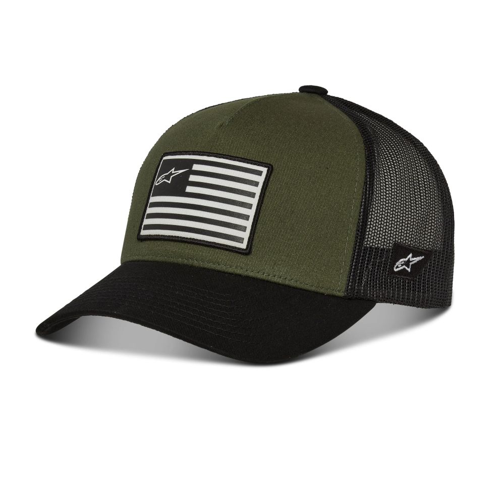 Alpinestars FLAG Snapback hat kšiltovka Military/Black