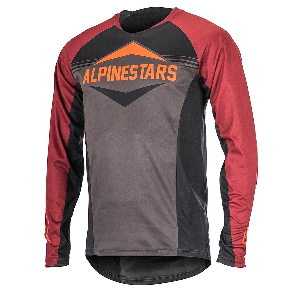 Alpinestars Mesa LS Jersey Black Rio Red Dark Shadow