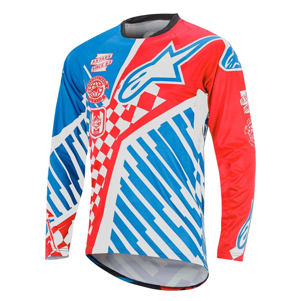 Alpinestars Sight Speedster L/S Jersey Red/Bright Blue