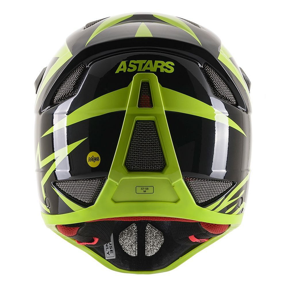 Alpinestars Missile TECH Airlift MIPS helma - Black Yellow Fluo