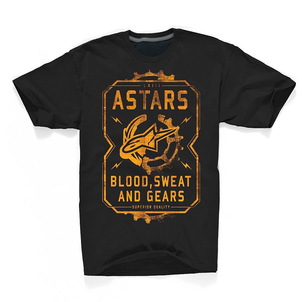 Alpinestars T-shirt GRIND Black Bright Orange