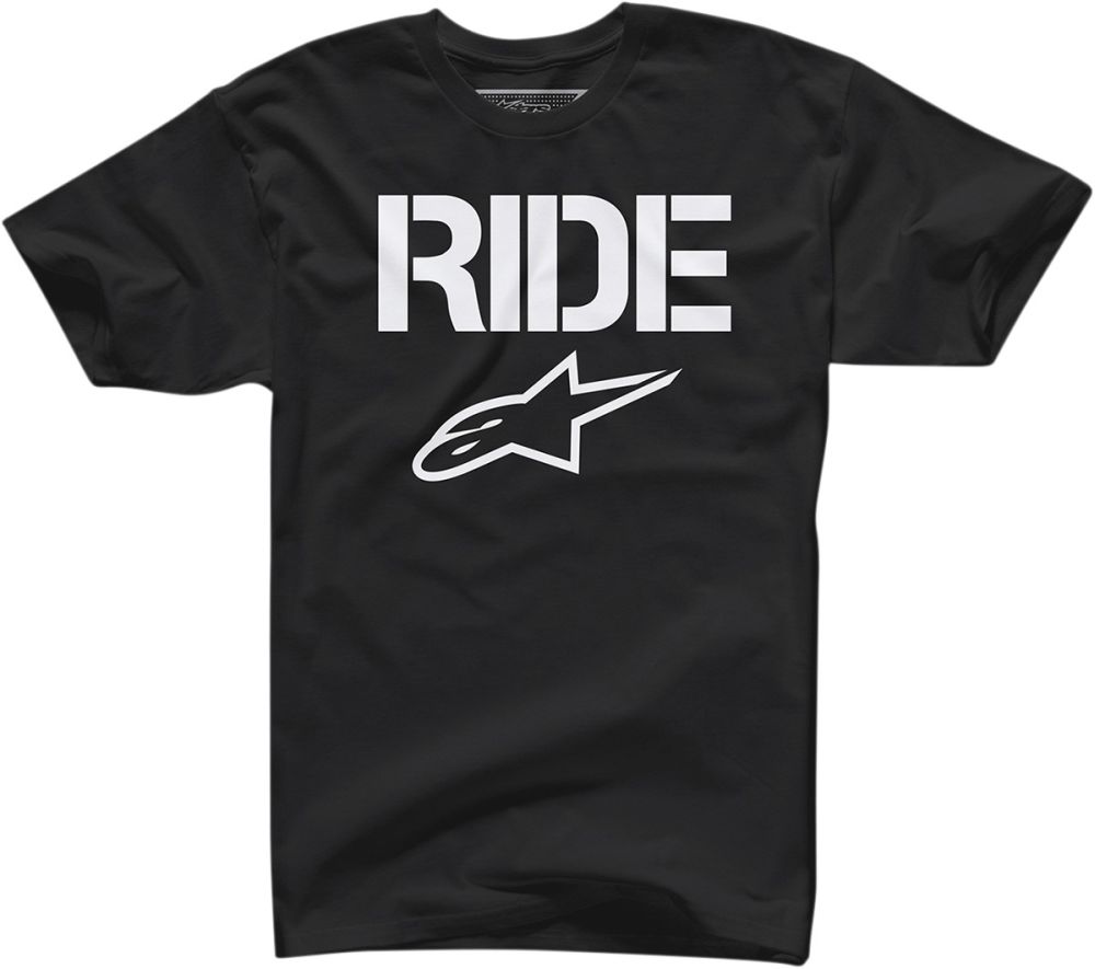 Alpinestars tričko RIDE solid černé - Black