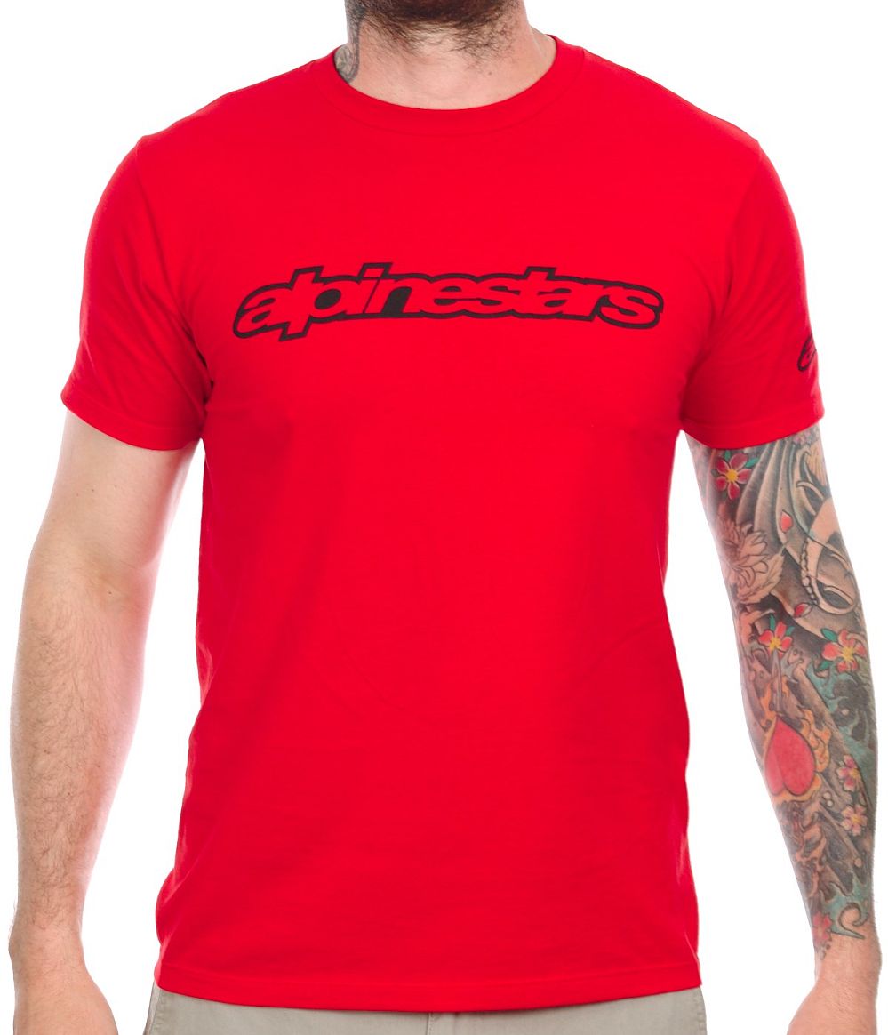 Alpinestars tričko WORDMARK Red - červené