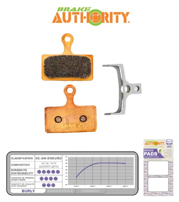 Brake Authority Burly - Shimano XTR (m985) brake pads