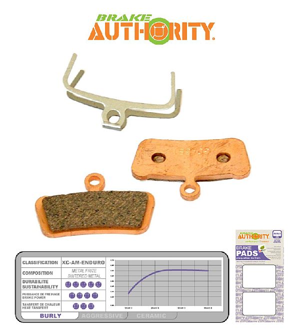 Brake Authority Burly - Avid X0 Trail / Sram Guide brake pads