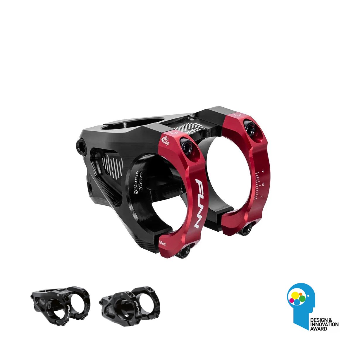 FUNN Equalizer stem 31,8 mm - lenght 35 mm - red