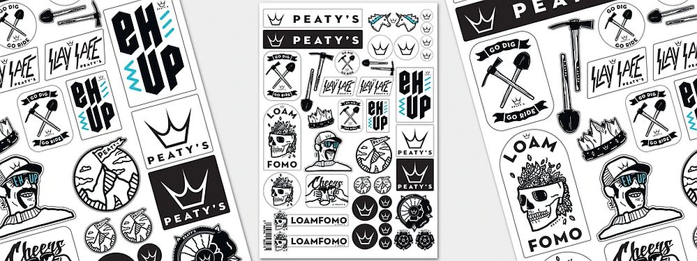 Peaty's Sticker Pack A4 - samolepky - aršík 40 samolepek