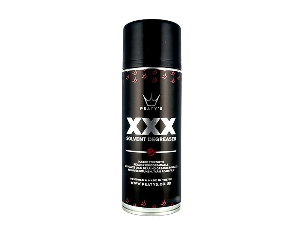 Peaty's XXX Solvent Degreaser 400 ml sprej - odstraňovač maziva