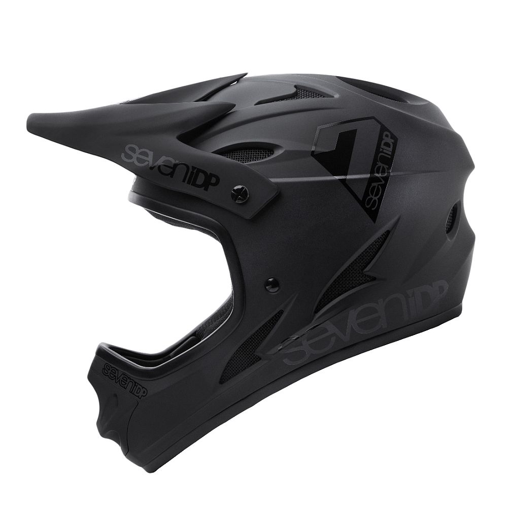 7idp - SEVEN helmet M1 YOUTH Matt Black Gloss Black (55)