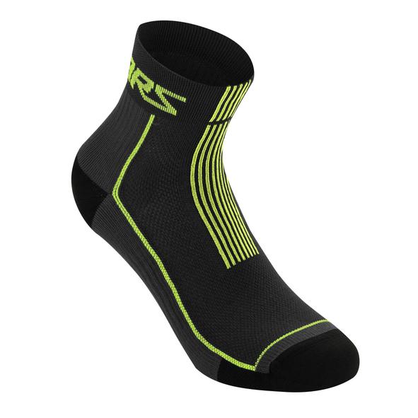 Alpinestars MTB Summer Socks 9 - ponožky black/acid yellow